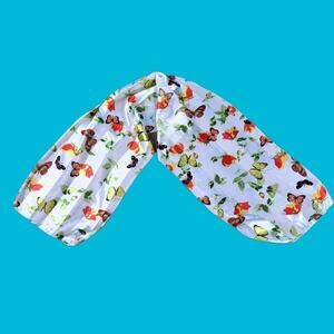 BUTTERFLY FLORAL SCARF TWEE GARDEN COTTAGECORE FAIRYCORE